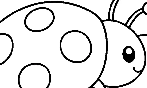 昆虫のぬりえ こども向け（15枚）の3枚目の一部を拡大した図