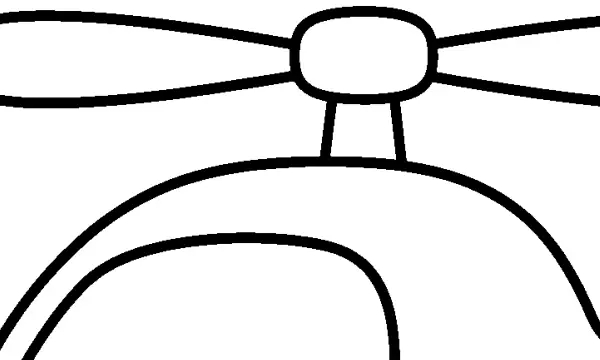 乗り物のぬりえ こども向け(15枚)の3枚目の一部を拡大した図