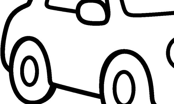 乗り物のぬりえ 高齢者向け(15枚)の3枚目の一部を拡大した図